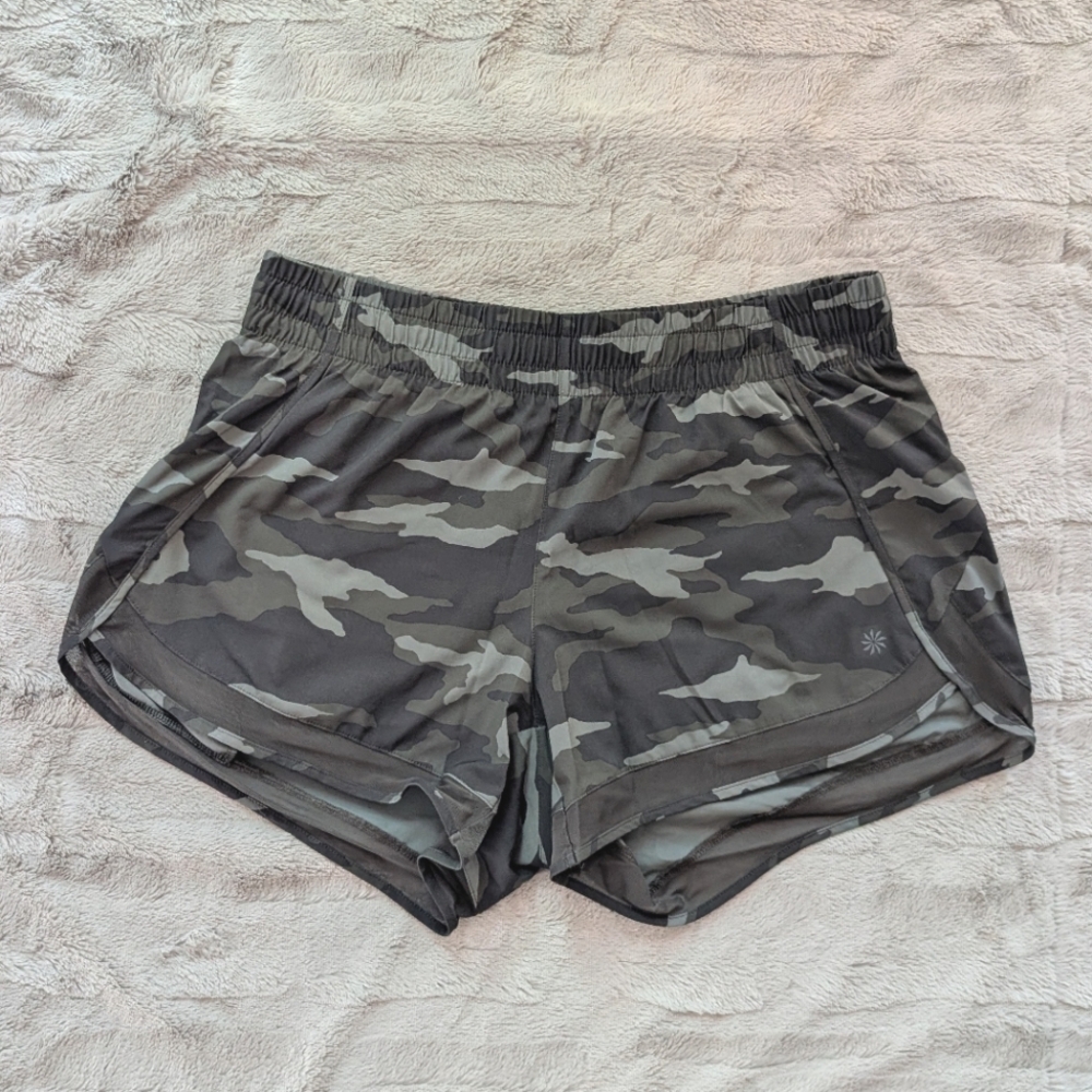 Athleta Camo Run Shorts